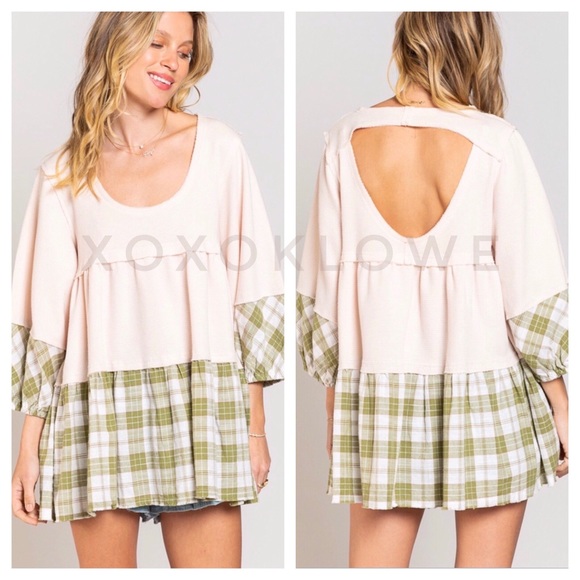 POL Tops - POL Tiered Babydoll Tunic Blouse